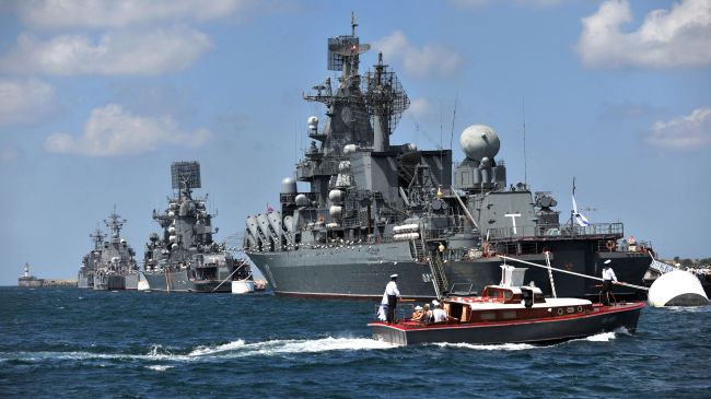 Rosyjska flota płynąca w kierunku Syrii