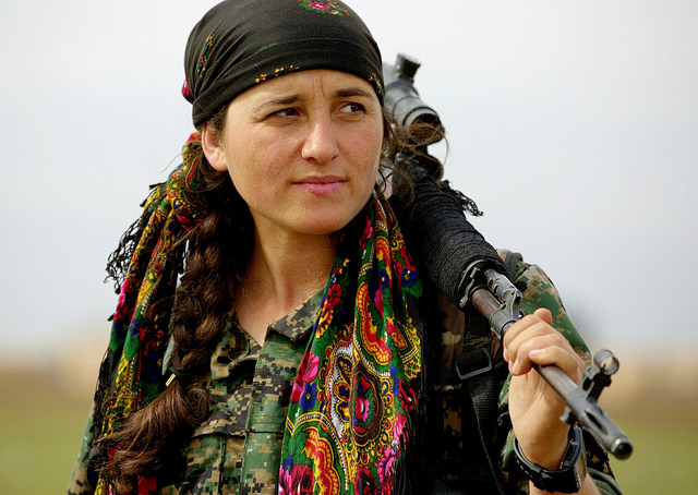 Kurdish YPG Fighter, Barry Blair, Flickr.com